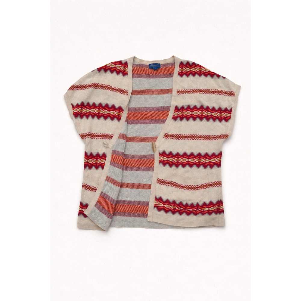 Pendleton Men's Medium Vintage Linen‎ Cotton Southwestern Toggle Cardigan